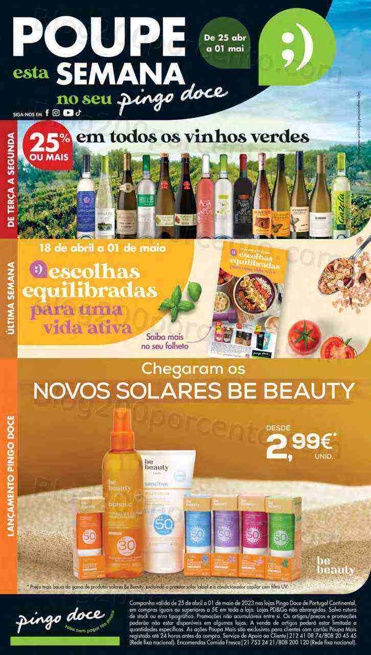 Antevisão Folheto PINGO DOCE Lojas Pequenas Promoções de 25 abril a 1 maio