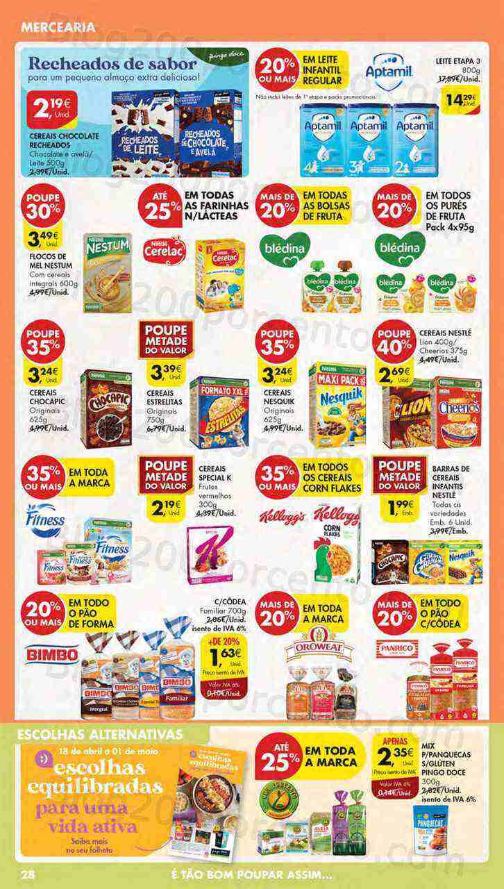 Antevisão Folheto PINGO DOCE Lojas Médias Promoções de 25 abril a 1 maio