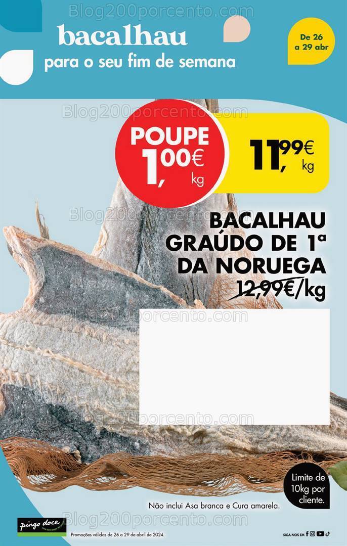 Antevisão Folheto PINGO DOCE Promoções de 26 a 29 abril