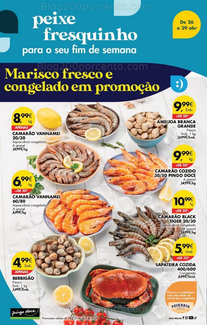 Antevisão Folheto PINGO DOCE Promoções de 26 a 29 abril
