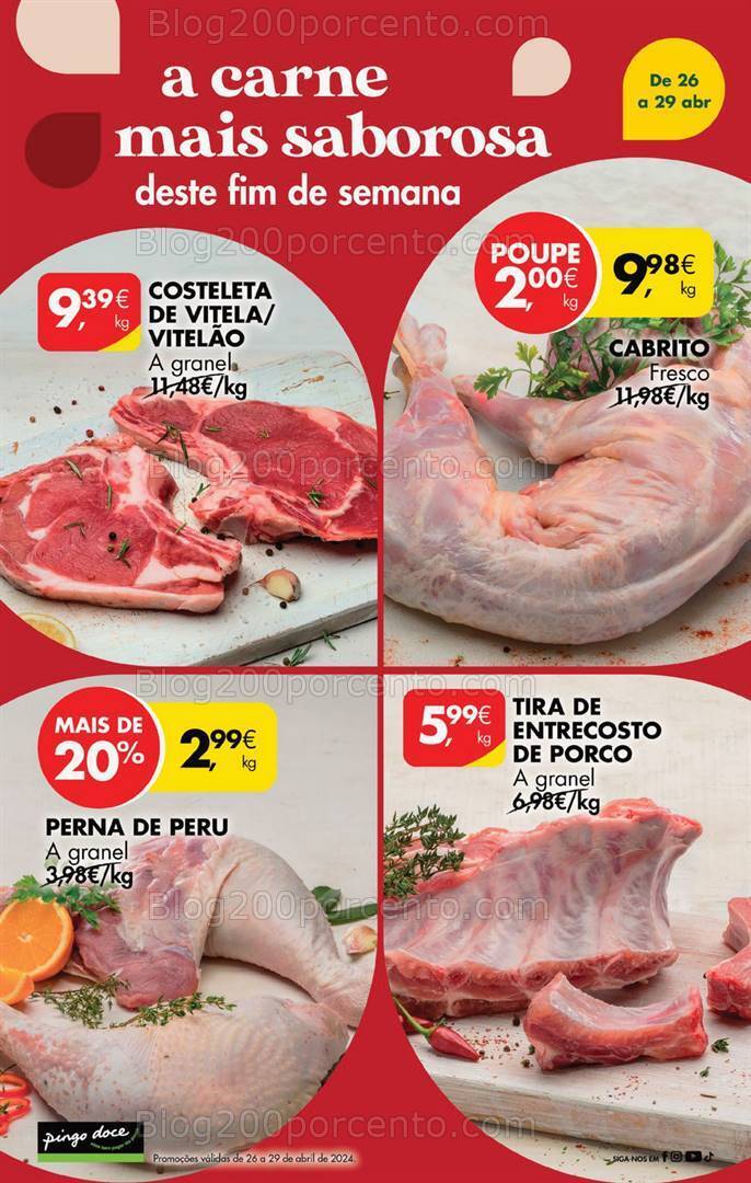 Antevisão Folheto PINGO DOCE Promoções de 26 a 29 abril