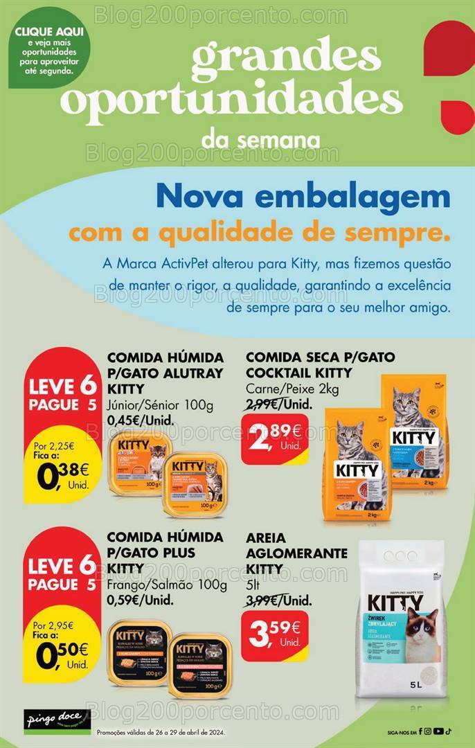 Antevisão Folheto PINGO DOCE Promoções de 26 a 29 abril