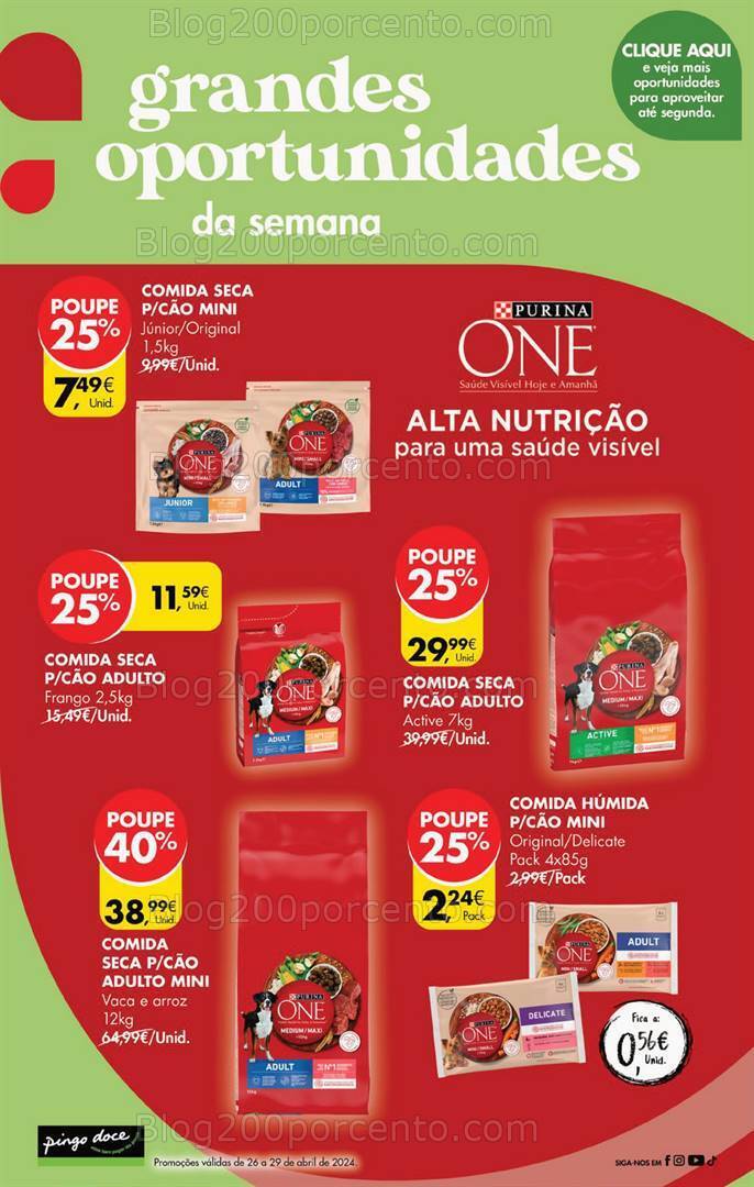 Antevisão Folheto PINGO DOCE Promoções de 26 a 29 abril