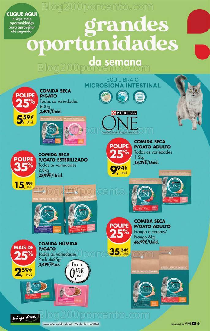 Antevisão Folheto PINGO DOCE Promoções de 26 a 29 abril