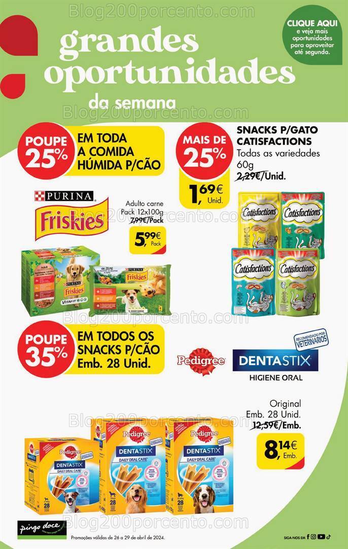 Antevisão Folheto PINGO DOCE Promoções de 26 a 29 abril