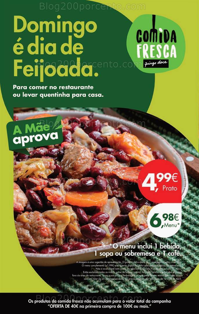 Antevisão Folheto PINGO DOCE Promoções de 26 a 29 abril