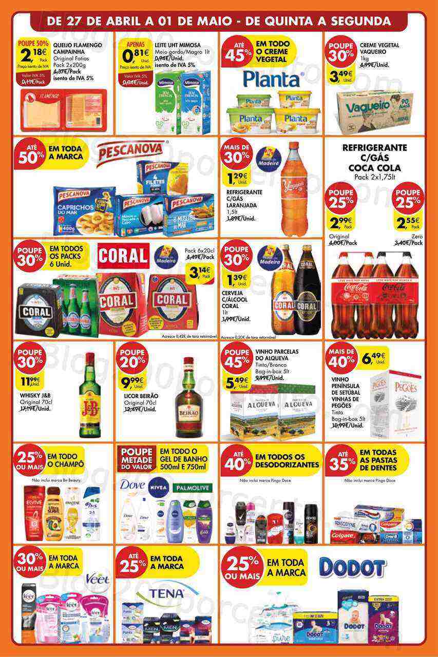 Antevisão Folheto PINGO DOCE Madeira Promoções Fim de Semana - 27 abril a 1 maio