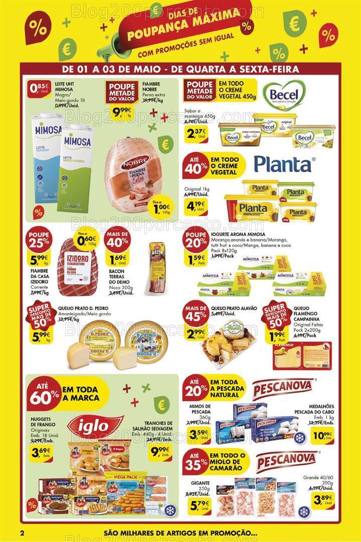 Antevisão Folheto PINGO DOCE Dias de Poupança Especial 1 Maio - 1 a 3 maio