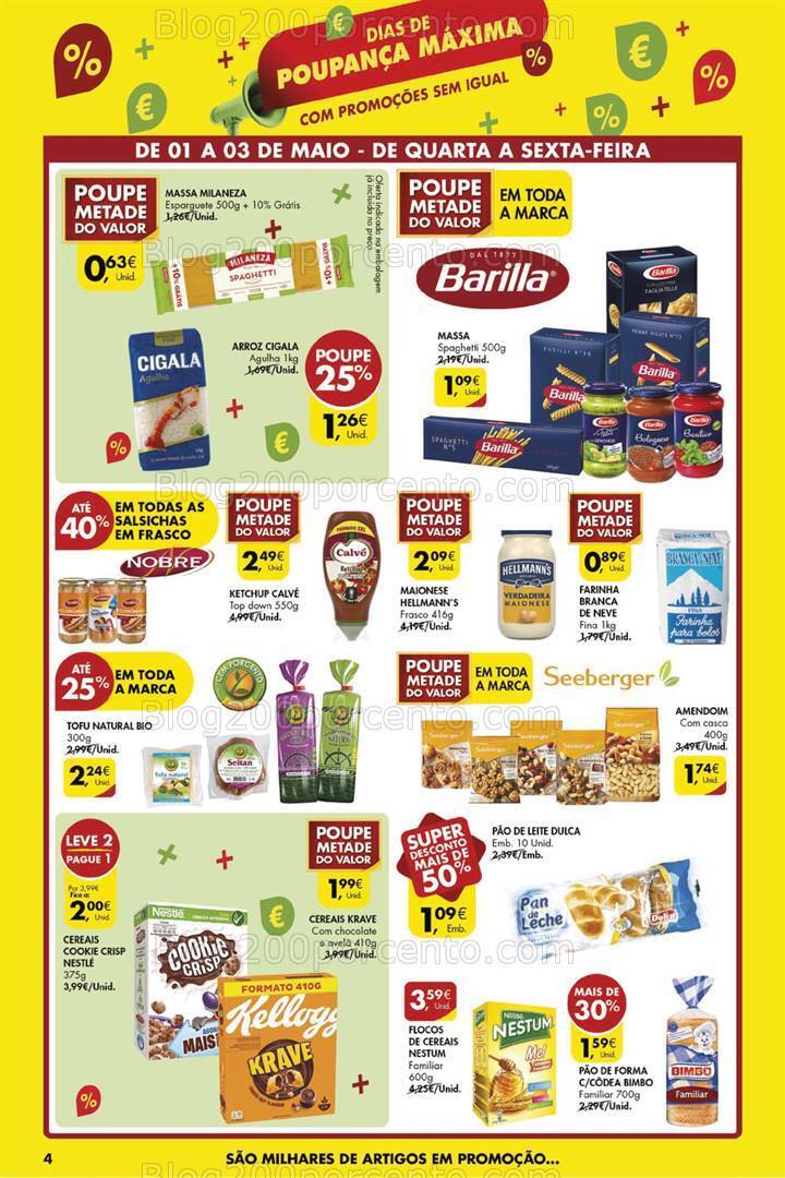 Antevisão Folheto PINGO DOCE Dias de Poupança Especial 1 Maio - 1 a 3 maio