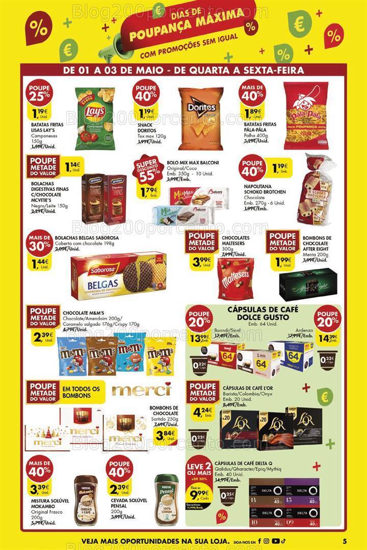 Antevisão Folheto PINGO DOCE Dias de Poupança Especial 1 Maio - 1 a 3 maio