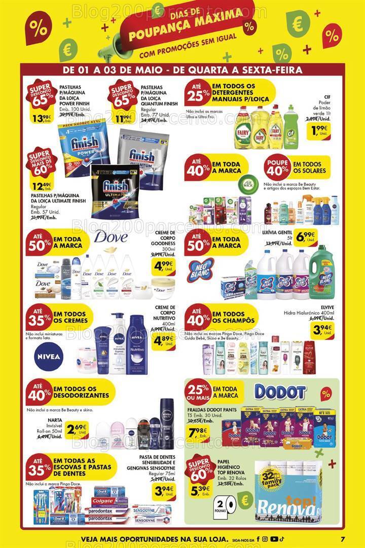 Antevisão Folheto PINGO DOCE Dias de Poupança Especial 1 Maio - 1 a 3 maio