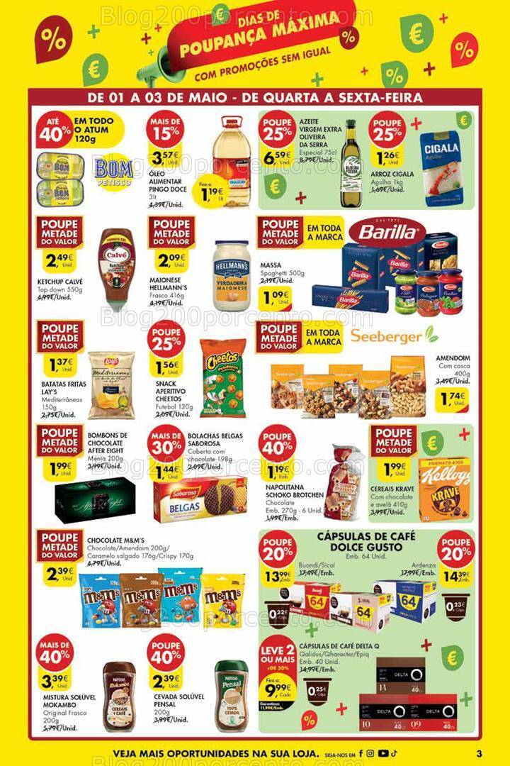 Antevisão Folheto PINGO DOCE Madeira Dias de Poupança Especial 1 Maio - 1 a 3 maio