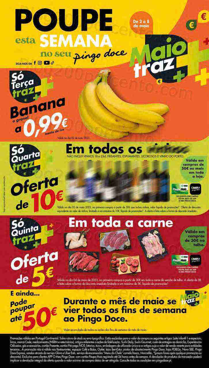 Antevisão Folheto PINGO DOCE Lojas Pequenas Promoções de 2 a 8 maio