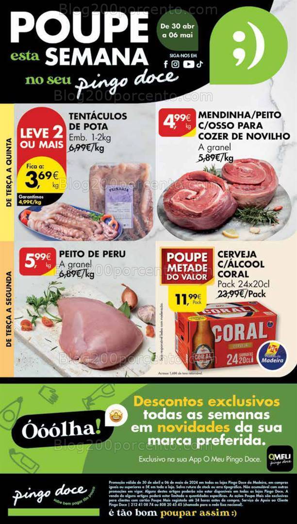 Antevisão Folheto PINGO DOCE Madeira Promoções de 30 abril a 6 maio