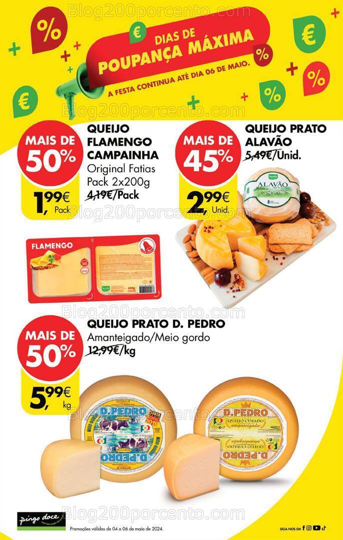 Antevisão Folheto PINGO DOCE Fim de Semana - Promoções de 4 a 6 maio