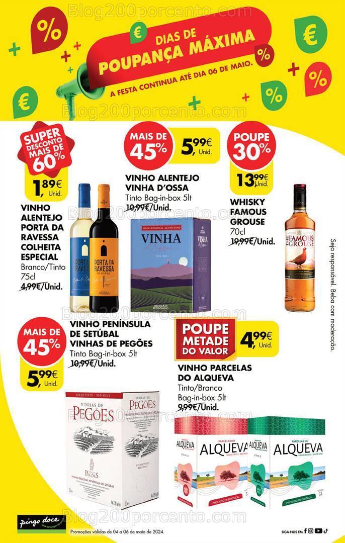 Antevisão Folheto PINGO DOCE Fim de Semana - Promoções de 4 a 6 maio