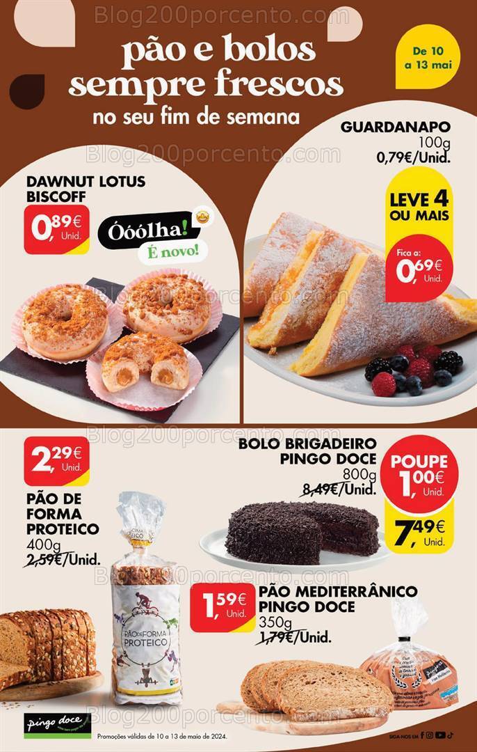 Antevisão Folheto PINGO DOCE Promoções Fim de Semana - 10 a 13 maio
