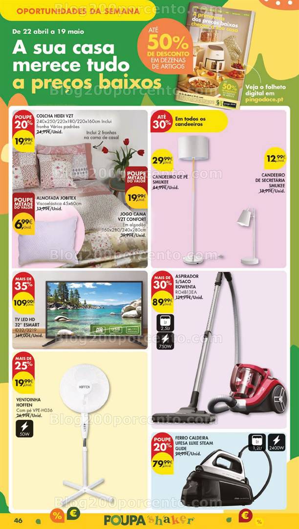 Antevisão Folheto PINGO DOCE Super Promoções de 6 a 12 maio bazar grandes