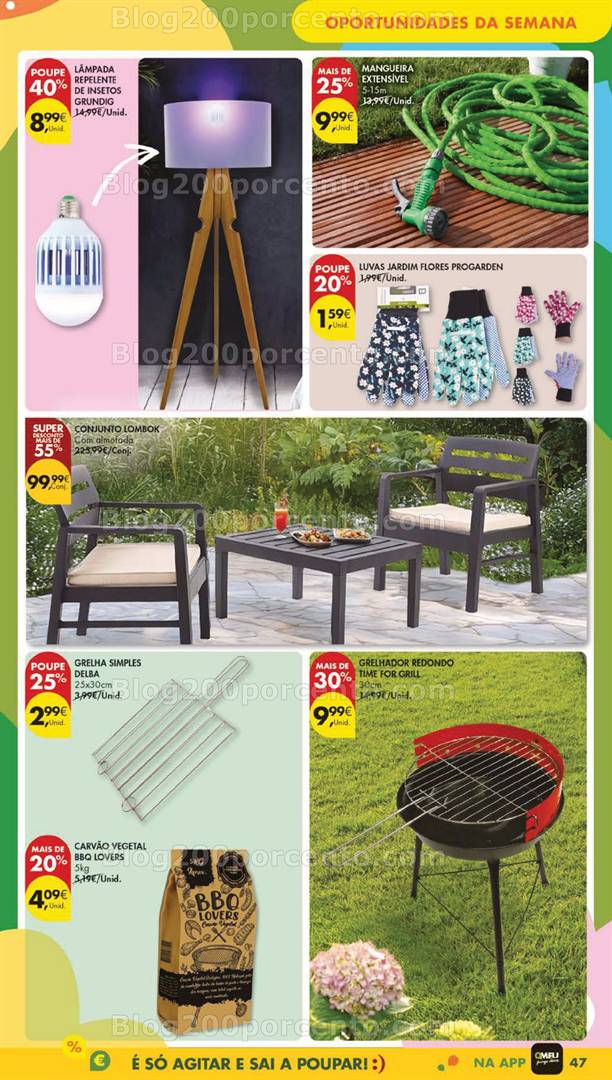 Antevisão Folheto PINGO DOCE Bazar Jardim Promoções de 6 a 12 maio jardim