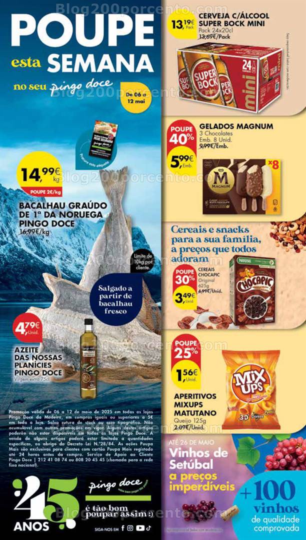 Antevisão Folheto PINGO DOCE Madeira Promoções de 6 a 12 maio
