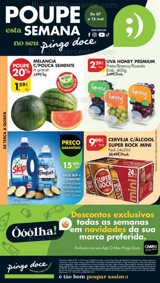 Antevisão Folheto PINGO DOCE Lojas Pequenas Promoções de 7 a 13 maio