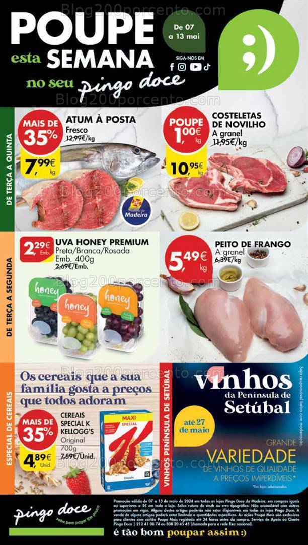 Antevisão Folheto PINGO DOCE Madeira Promoções de 7 a 13 maio