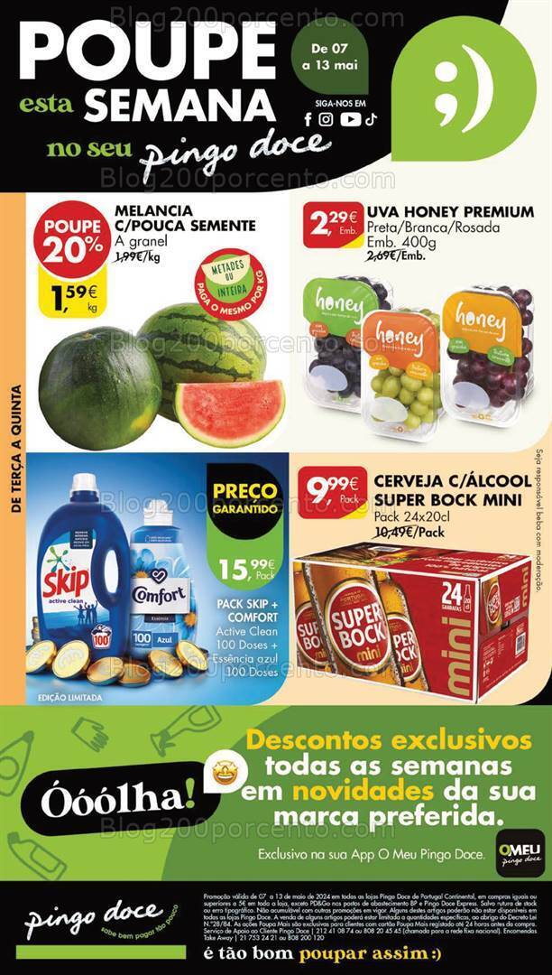 Antevisão Folheto PINGO DOCE Lojas Grandes Promoções de 7 a 13 maio