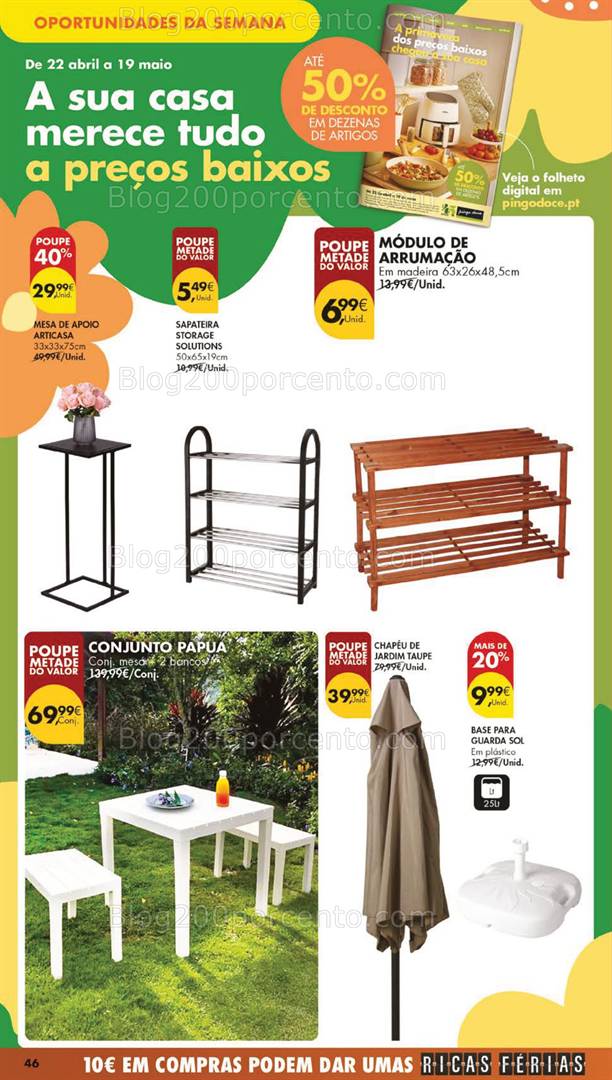 Antevisão Folheto PINGO DOCE Lojas Grandes Promoções de 13 a 19 maio bazar