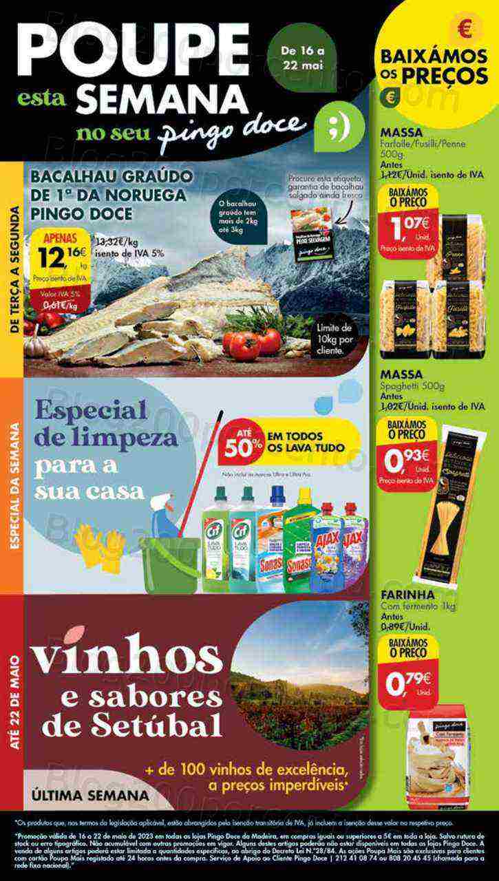 Antevisão Folheto PINGO DOCE Madeira Promoções de 16 a 22 maio