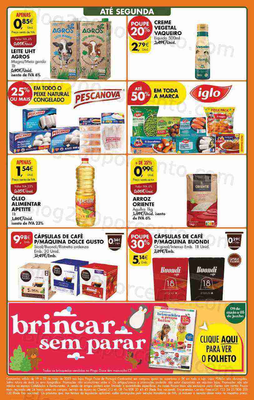 Antevisão Folheto PINGO DOCE Promoções Fim de Semana - 19 a 22 maio