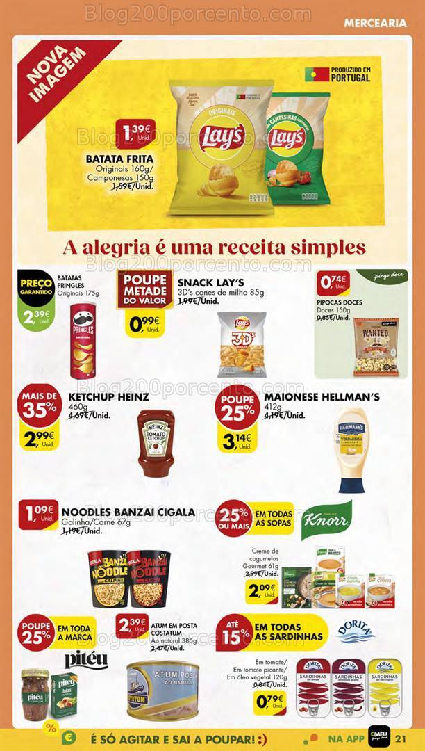 Antevisão Folheto PINGO DOCE Lojas Pequenas Promoções de 21 a 27 maio