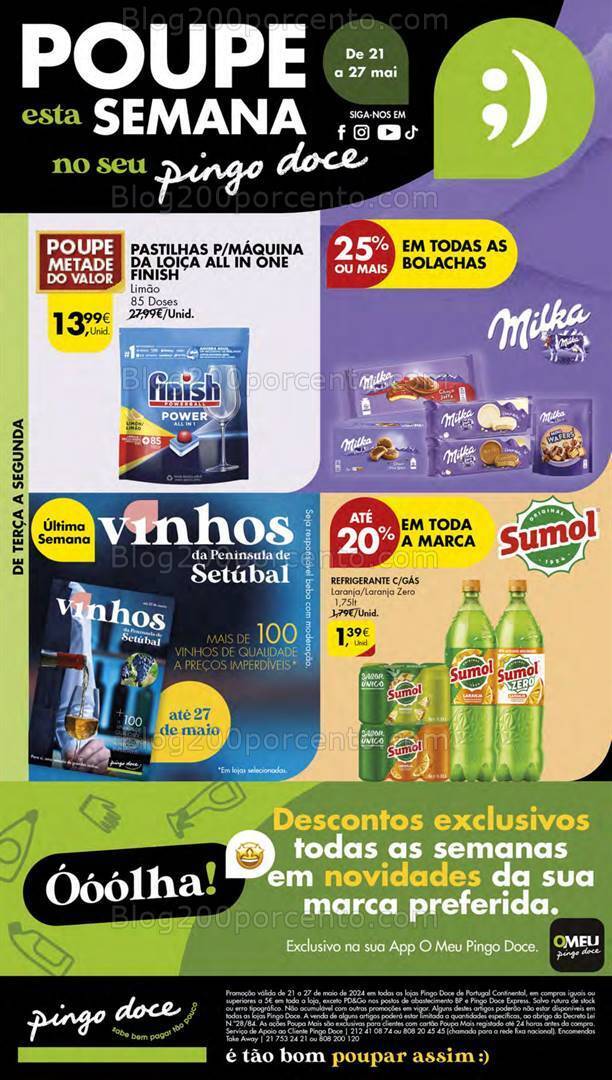Antevisão Folheto PINGO DOCE Lojas Pequenas Promoções de 21 a 27 maio