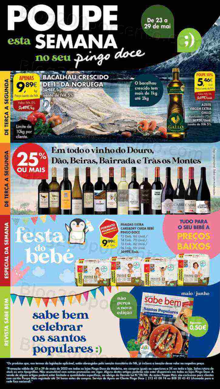 Antevisão Folheto PINGO DOCE Madeira Promoções de 23 a 29 maio