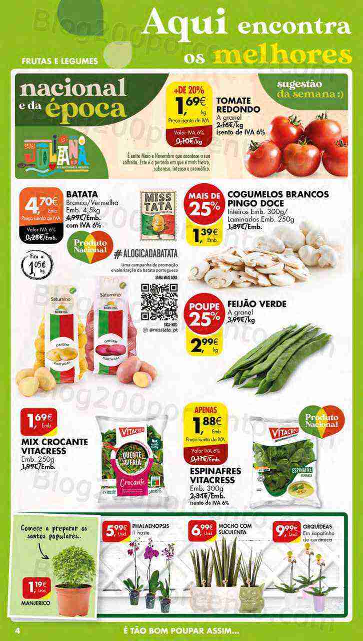 Antevisão Folheto PINGO DOCE Pequenas Promoções de 23 a 29 maio