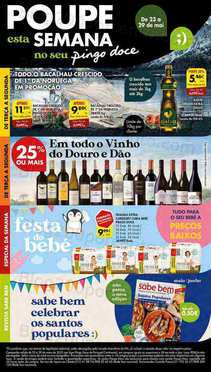Antevisão Folheto PINGO DOCE Pequenas Promoções de 23 a 29 maio