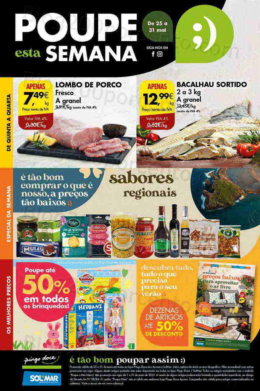 Antevisão Folheto PINGO DOCE Açores Promoções de 25 a 31 maio