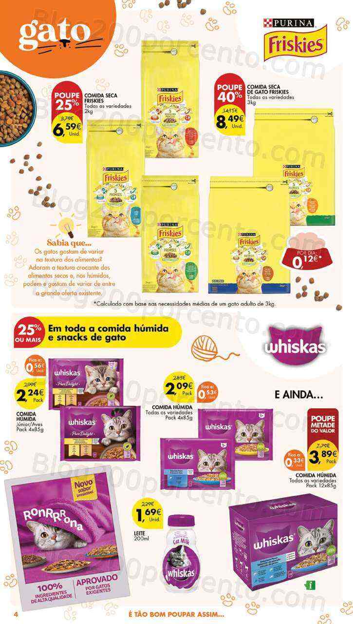 Antevisão Folheto PINGO DOCE Pet Food Promoções de 30 maio a 12 junho