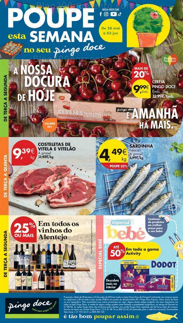 Antevisão de Folheto PINGO DOCE Lojas Pequenas Promoções de 28 maio a 3 junho