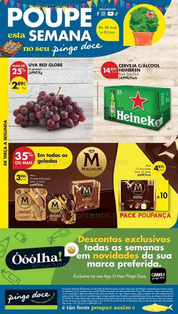 Antevisão de Folheto PINGO DOCE Lojas Pequenas Promoções de 28 maio a 3 junho