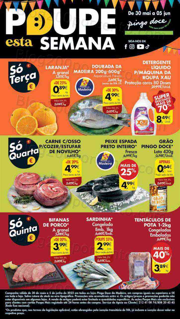 Antevisão Folheto PINGO DOCE Lojas Madeira Promoções de 30 maio a 5 junho
