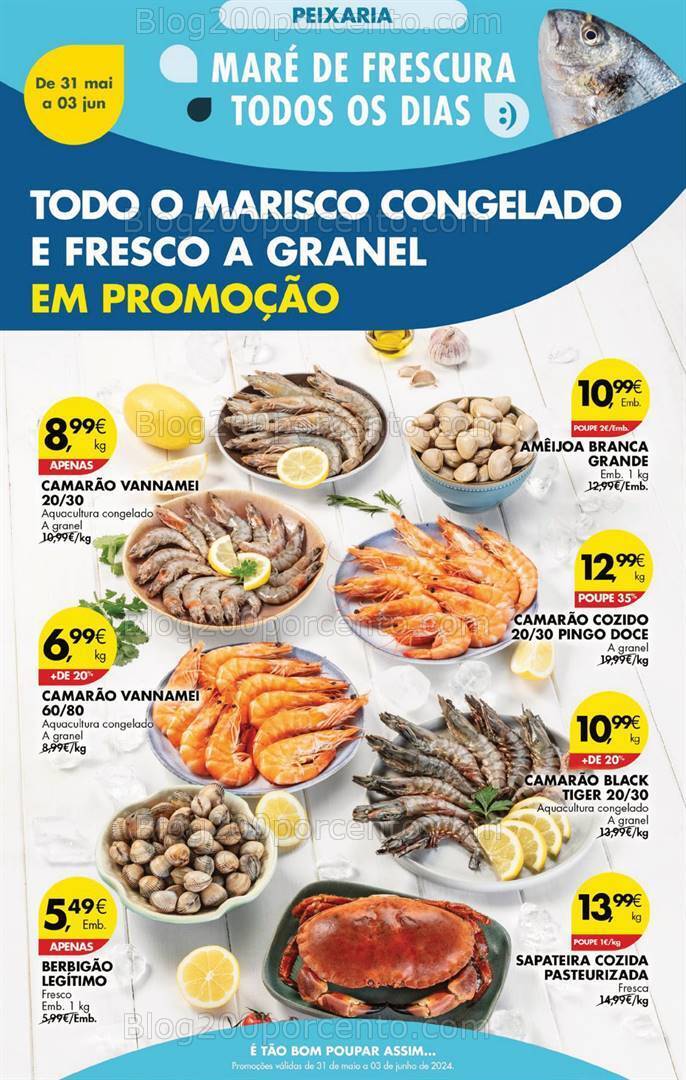 Antevisão Folheto PINGO DOCE Promoções Fim de Semana - 31 maio a 3 junho