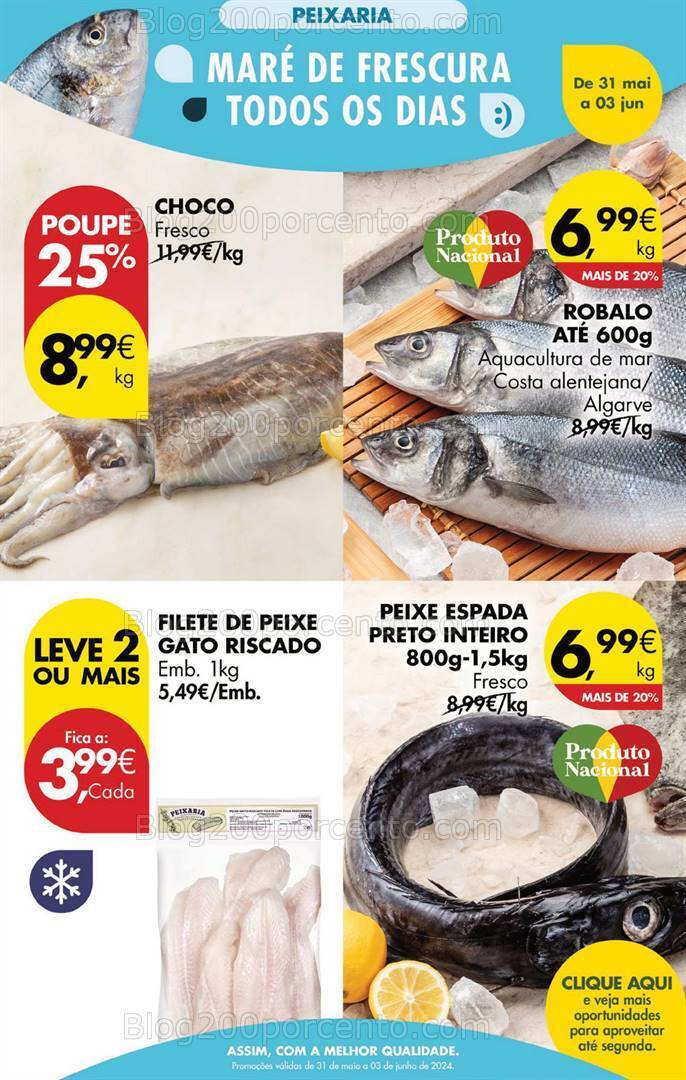 Antevisão Folheto PINGO DOCE Promoções Fim de Semana - 31 maio a 3 junho