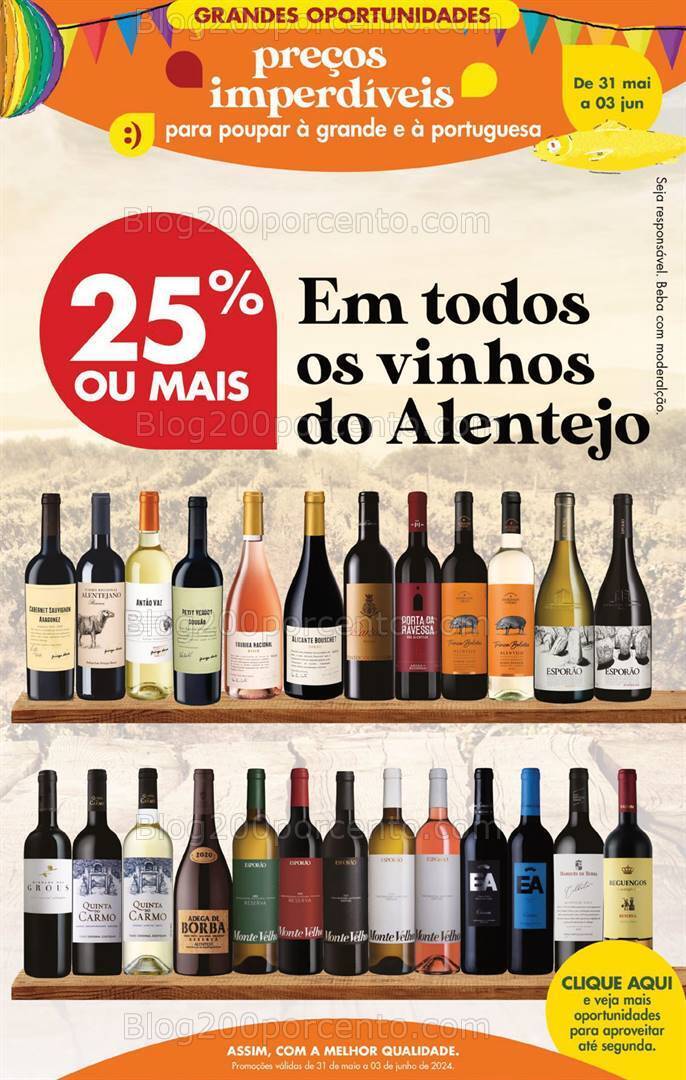 Antevisão Folheto PINGO DOCE Promoções Fim de Semana - 31 maio a 3 junho