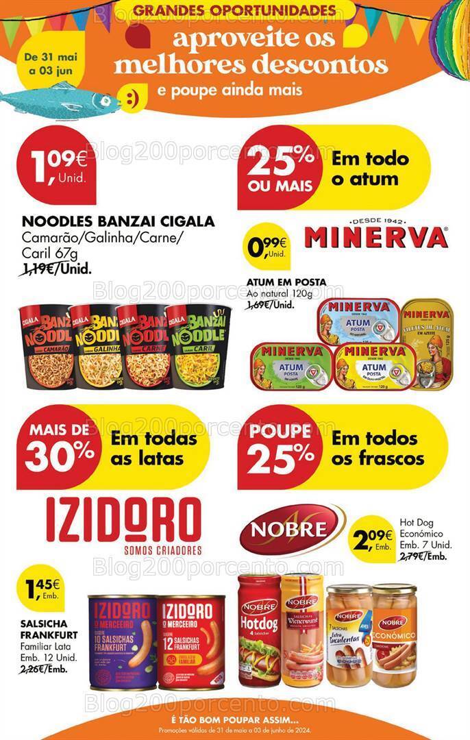 Antevisão Folheto PINGO DOCE Promoções Fim de Semana - 31 maio a 3 junho