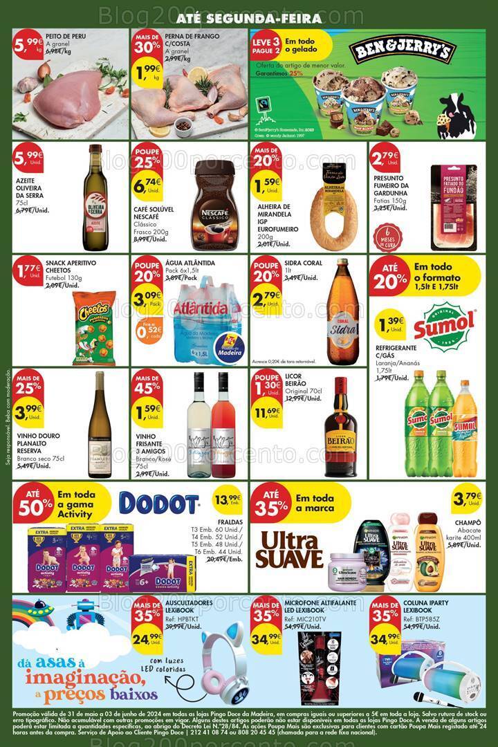 Antevisão Folheto PINGO DOCE Madeira Promoções Fim de Semana - 31 maio a 3 junho