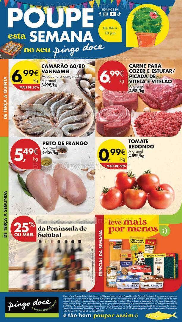 Antevisão Folheto PINGO DOCE Lojas Grandes Promoções de de 4 a 10 junho