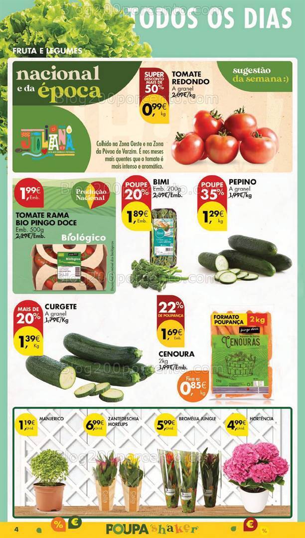 Antevisão Folheto PINGO DOCE Lojas Grandes Promoções de de 4 a 10 junho