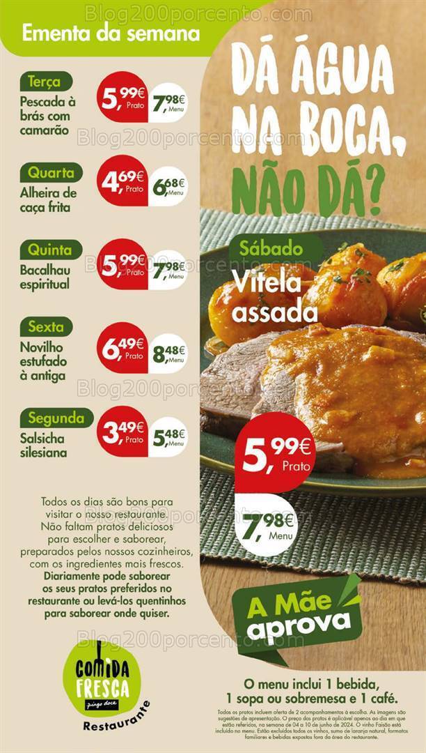 Antevisão Folheto PINGO DOCE Lojas Grandes Promoções de de 4 a 10 junho
