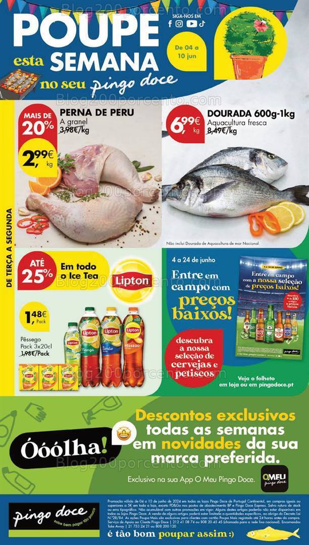 Antevisão Folheto PINGO DOCE Lojas Grandes Promoções de de 4 a 10 junho