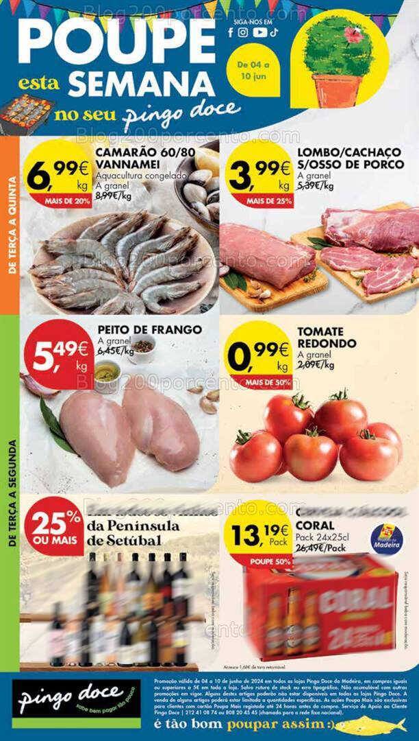 Antevisão Folheto PINGO DOCE Madeira Promoções de de 4 a 10 junho